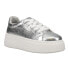 Dirty Laundry Record Metallic Platform Womens Silver Sneakers Casual Shoes GRPB