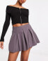 Фото #1 товара Reclaimed Vintage skort in charcoal