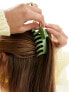 ASOS DESIGN XL hair claw clip in sage