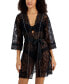Women's Embellished Lace Robe, Created for Macy's
