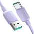 Фото #1 товара Kabel przewód USB-A - USB-C 3A 1.2m fioletowy