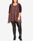 ფოტო #3 პროდუქტის Plus Size Harbor View Print Tunic Top