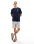 Hollister Saint Tropez handcrafted front and back t-shirt relaxed fit in blue