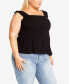 Фото #2 товара Plus Size Cece Fit-n-Flare Top