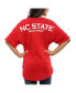 Women's Red NC State Wolfpack Oversized T-shirt