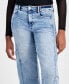 ფოტო #4 პროდუქტის Juniors' Mid-Rise Wide-Leg Cargo Jeans