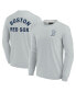 Фото #4 товара Men's and Women's Gray Boston Red Sox Super Soft Long Sleeve T-shirt
