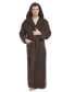 ფოტო #13 პროდუქტის Men's Thick Full Ankle Length Hooded Turkish Cotton Bathrobe