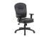 Boss Black Leather Task Chair W/ Adjustable Arms