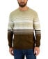 ფოტო #1 პროდუქტის Men's Dylan Merino Striped Long Sleeve Crewneck Sweater, Created for Macy's