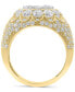 ფოტო #5 პროდუქტის Men's Diamond Halo Cluster Ring (5 ct. t.w.) in 10k Gold
