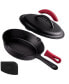 Фото #1 товара Cast Iron Skillet with Lid - Pre-Seasoned Covered Frying Pan