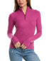 Фото #1 товара Forte Cashmere Rib Zip Mock Cashmere Sweater Women's