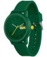 ფოტო #3 პროდუქტის Unisex L.12.12. Green Silicone Strap Watch 48mm