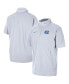 Фото #1 товара Men's White North Carolina Tar Heels Coaches Half-Zip Short Sleeve Jacket