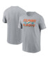 Фото #1 товара Men's Gray Miami Dolphins 2023 NFL Playoffs Iconic T-shirt