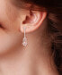 ფოტო #3 პროდუქტის Morganite (4-1/2 ct. t.w.) & White Topaz (1/2 ct. t.w.) Drop Earrings in 10k Rose Gold