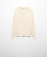 ფოტო #2 პროდუქტის Men's V-Neck Knit Sweater