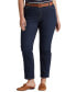 ფოტო #1 პროდუქტის Plus-Size Mid-Rise Straight Jean