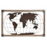 Фото #1 товара Декоративная фигура DKD Home Decor Натуральный Металл Медь Сосна Карта Мира (75 x 6 x 46 cm)