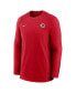 Men's Red Cincinnati Reds Authentic Collection Logo Performance Long Sleeve T-shirt