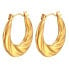 Фото #1 товара Charming gold-plated earrings with a wavy design