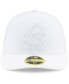 Фото #3 товара Men's Cleveland Browns White On White Low Profile 59Fifty Fitted Hat