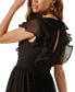 Фото #4 товара Women's Tiara Tiered-Ruffled V-Neck Dress