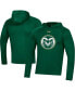 Фото #1 товара Men's Green Colorado State Rams School Logo Raglan Long Sleeve Hoodie Performance T-shirt