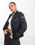 Фото #1 товара Napapijri Cuenca zip up varsity bomber jacket in black