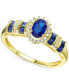 Sapphire with 14k Yellow Gold