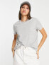 Фото #4 товара ASOS DESIGN ultimate cotton t-shirt with crew neck in grey marl