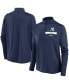 ფოტო #2 პროდუქტის Women's Navy New York Yankees Primetime Local Touch Pacer Quarter-Zip Top