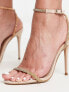 Steve Madden Breslin heeled sandals with ankle strap in blush