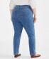 Фото #4 товара Plus Size High-Rise Straight-Leg Jeans, Created for Macy's