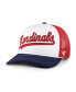 Фото #1 товара Men's White St. Louis Cardinals Foam Front Script Trucker Snapback Hat