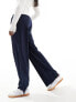 Cotton:On relaxed suit trousers in navy pinstripe Синий, 52 - фото #9