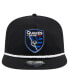 Men's Black San Jose Earthquakes The Golfer Kickoff Collection Adjustable Hat
