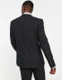 Jack & Jones Premium super slim fit stretch wool mix suit jacket in black