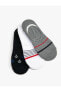 Çizgili 3'lü Sneaker Çorap Seti Işlemeli