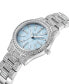 ფოტო #2 პროდუქტის Women's Cristal Spectra Silver-Tone Stainless Steel Diamond Watch, 28mm