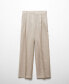 ფოტო #2 პროდუქტის Women's 100% Linen Straight Pants