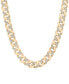 ფოტო #1 პროდუქტის Men's Diamond Cuban Link 24" Chain Necklace (1 ct. t.w.) in Sterling Silver or 14k Gold-plated Sterling Silver