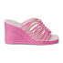 COCONUTS by Matisse Laney Wedge Womens Pink Casual Sandals LANEY-866