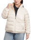 Фото #7 товара Women's Plus Size Reversible Shine Down Puffer Coat, Created for Macy's
