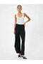 Фото #1 товара Брюки женские Koton Комфортная модель с широкими штанинами резинкой и карманами