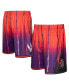 Men's Red, Purple Toronto Raptors 1998/99 Hardwood Classics Fadeaway Reload 3.0 Swingman Shorts