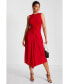 ფოტო #1 პროდუქტის Women's ITY Ruched Detail Midi Dress