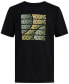 Big Boys Warp Wall Graphic T-Shirt Black W Green, S (8) - фото #5