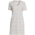 ფოტო #4 პროდუქტის Petite Slub Short Sleeve V Neck Above Knee T Shirt Dress